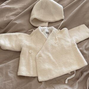 Makie Cream fleece coat
